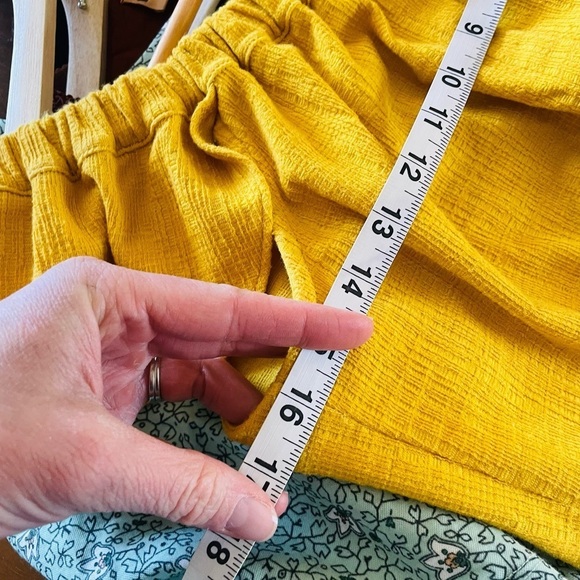 Madewell Yellow Tie Front Top - Picture 7 of 9